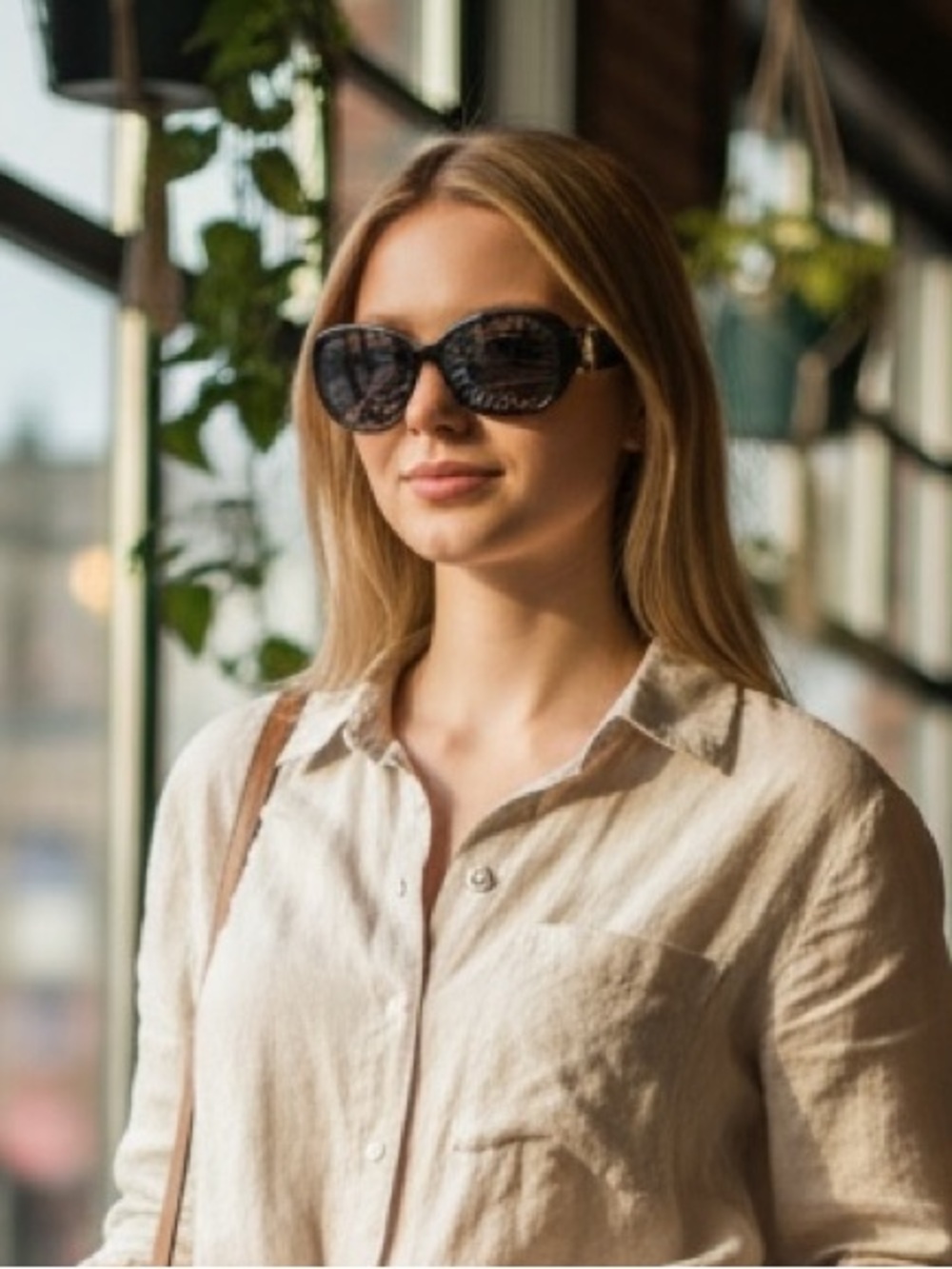 Chloé Black Oval Oversized Sunglasses - Gold Logo Detail - Style 640A - Picture 1 of 7